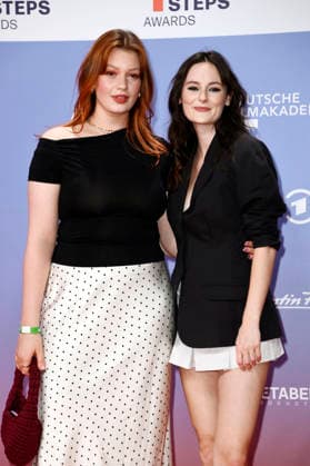 Lilly Charlotte Dreesen and Lea van Acken at the 27th First Steps Awards ceremony in 2026 at the Theater des Westens in Berlin, October 5, 2026 Foto:xN.xKubelkax xFuturexImagex first_steps_6155