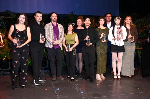 The winners at the 27th First Steps Awards ceremony in 2026 at the Theater des Westens in Berlin, October 5, 2026 Foto:xN.xKubelkax xFuturexImagex first_steps_6258
