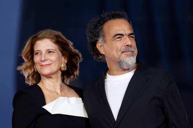 Director Alejandro Gonzalez Inarritu (R) and his wife Maria Eladia Hagerman de Gonzalez (L) pose for photos at the Digger Japan premiere on October 6, 2026, in Tokyo, Japan. Inarritu and Tom Cruise met with enthusiastic fans and signed autographs on the red carpet in the heart of Tokyo s Ginza district.  aflo_353749471