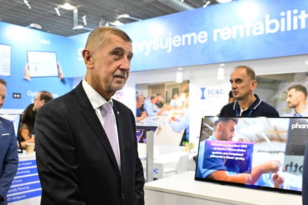 Czech Prime Minister Andrej Babis attentds the opening of the 67th International Engineering Fair, which begins at Vystaviste 1 exhibition grounds in Brno, Czech Republic, on October 6th, 2026. International Fair of Machine Tools and Forming Machines IMT, International Welding Engineering Fair Welding, International Fair of Plastics, Rubber and Composites Plastex, International Fair of Surface Treatment Technologies Profintech and International Foundry Fair Fond-Ex also start. (CTKxPhoto VaclavxSalek) CTKPhotoP2026100603200  CTKPhotoP2026100603200