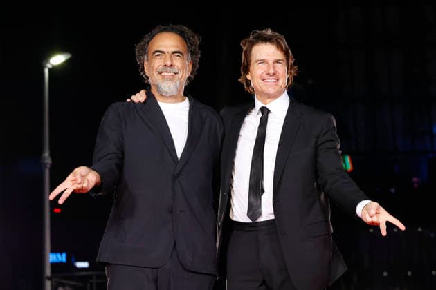 (L to R) Director Alejandro Gonzalez Inarritu and actor Tom Cruise pose for photos at the Digger Japan premiere on October 6, 2026, in Tokyo, Japan. The duo met with enthusiastic fans and signed autographs on the red carpet in the heart of Tokyo s Ginza district.  aflo_353758984