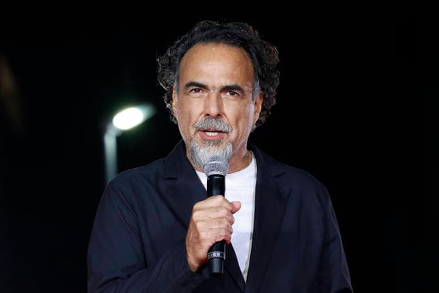 Director Alejandro Gonzalez Inarritu speaks during the Digger Japan premiere on October 6, 2026, in Tokyo, Japan. The duo met with enthusiastic fans and signed autographs on the red carpet in the heart of Tokyo s Ginza district.  aflo_353758985