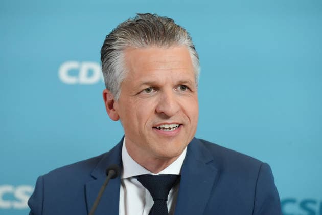 CDU and CSU Press Conference Ahead of the Parliamentary Group Meeting: A Portrait of Thorsten Frei (CDU) During a Press Statement Ahead of the CDU and CSU Parliamentary Group Meeting in the German Bundestag, Berlin, October 6, 2026, Berlin, Berlin, Germany