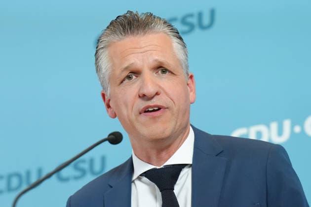 CDU and CSU Press Conference Ahead of the Parliamentary Group Meeting: A Portrait of Thorsten Frei (CDU) During a Press Statement Ahead of the CDU and CSU Parliamentary Group Meeting in the German Bundestag, Berlin, October 6, 2026, Berlin, Berlin, Germany