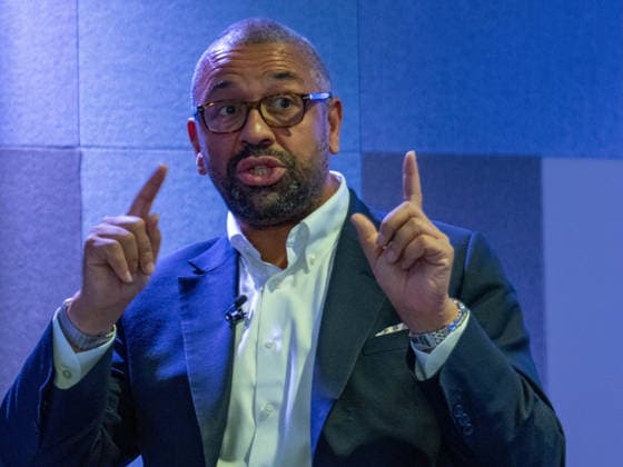 October 6, 2026, Birmingham, United Kingdom: Mayor candidate of London, Sir James Cleverly delivers a keynote policy speech on housing development and planning inside the auditorium at the Conservative Party Conference. Cleverly outlined proposals targeting homes affordability, brownfield regeneration, infrastructure zoning, and reforms to the London Plan. Birmingham United Kingdom - ZUMAs197 20261006_aaa_s197_050 Copyright: xGaryxRobertsx