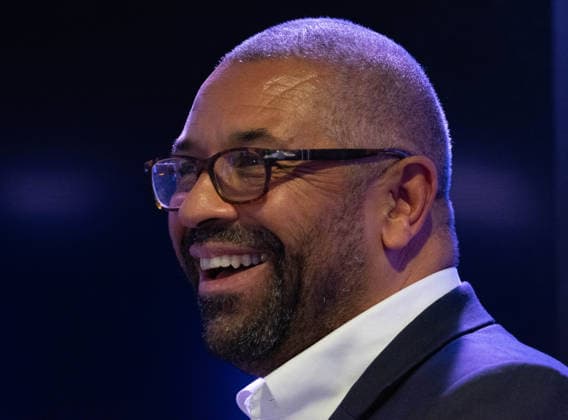 October 6, 2026, Birmingham, United Kingdom: Mayor candidate of London, Sir James Cleverly delivers a keynote policy speech on housing development and planning inside the auditorium at the Conservative Party Conference. Cleverly outlined proposals targeting homes affordability, brownfield regeneration, infrastructure zoning, and reforms to the London Plan. Birmingham United Kingdom - ZUMAs197 20261006_aaa_s197_053 Copyright: xGaryxRobertsx