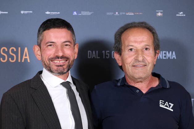 October 6, 2026, Rome, Rome, Italy: Beniamino Zuncheddu and lawyer Mauro Trogu, authors of the book I Am Innocent, during the photocall for the presentation of the film Zustissia, inspired by the true story of the longest miscarriage of justice in Italian history: 33 years of wrongful imprisonment. Rome, October 6, 2026 Rome Italy  - ZUMAa289 20261006_zia_a289_105 Copyright: xMariaxLauraxAntonellix xAgfx