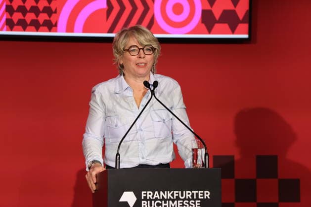 Opening of the 78th Frankfurt Book Fair: Jill Lepore, an American historian and author, speaks at the opening press conference for the Frankfurt Book Fair 2026. The Czech Republic will be the Guest of Honor in 2026. The 78th Frankfurt Book Fair will take place October 7–11, 2026, at the Frankfurt am Main Exhibition Center in Hesse, Germany. 2026-10-06_frankfurter-buchmesse_11