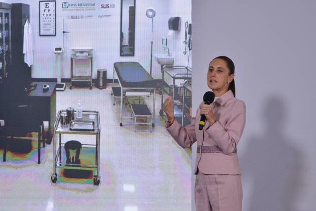 October 6, 2026: TO-45365-MEXICO , June 10, 2026. Mexican President Claudia Sheinbaum spoke about the increase in health clinics and national policy during the "People& 039;s Conference" at the National Palace in Mexico City. Clasos.com.mx - ZUMAcs4_ 20261006_faa_cs4_025 Copyright: xJavierxLiraxOterox