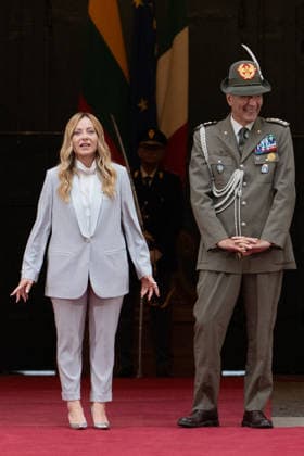 Giorgia Meloni Meets Gitanas Nauseda At Palazzo Chigi - Rome Italian Prime Minister Giorgia Meloni meets with Lithuanian President Gitanas Nauseda at Palazzo Chigi in Rome, Italy on October 6, 2026. Photo by Andrea Bracaglia ABACAPRESS.COM Rome Italy Italy Copyright: xBracagliaxAndrea ABACAx
