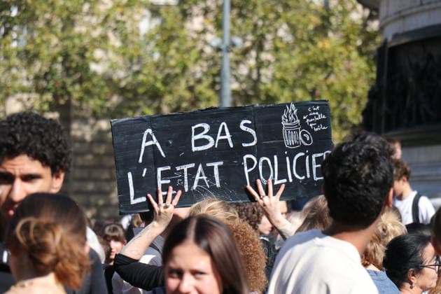 High school and university students protest in Paris PARIS, FRANCE - OCTOBER 6, 2026: Thousands of high school and university students gather at Place de la Republique in Paris, France, on October 6, 2026, during a day of mobilization to protest a lack of resources in the French education system and their study conditions. Teachers, trade unionists and parents also take part in the demonstration. Protesters hold placards and flags as a large police presence is deployed around the demonstration. Umit Donmez Anadolu Paris France. Editorial use only. Please get in touch for any other usage.  Copyright: x2026xAnadoluxUmitxDonmezx