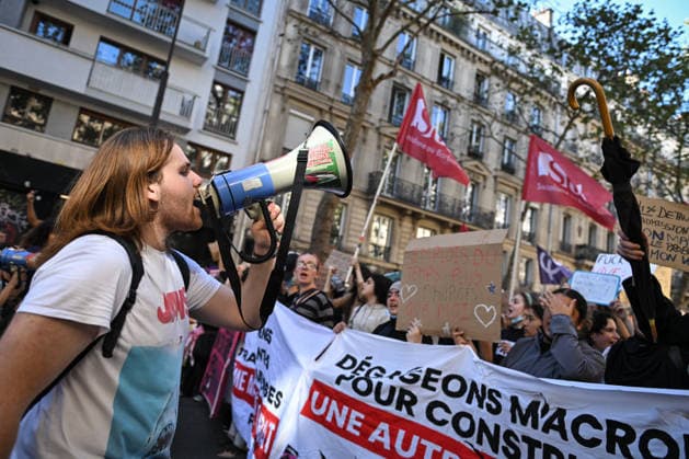 Protest against eduction conditions in Paris PARIS, FRANCE - OCTOBER 6: Demonstrators participate in a protest raising placards against education conditions and to highlight the lack of resources and staff in high schools in Paris, France, on October 6, 2026. Firas Abdullah Anadolu Paris France. Editorial use only. Please get in touch for any other usage. Copyright: x2026xAnadoluxFirasxAbdullahx