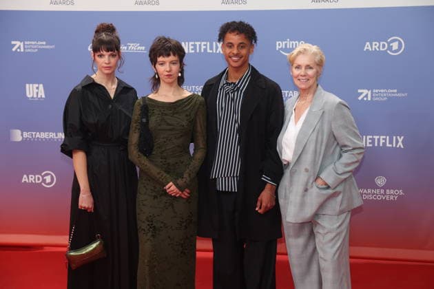 Lorena Emmi Mayer, Georgia Rushton, Tommes Diallo, and Marika George at the 27th First Steps Awards ceremony in 2026 at the Theater des Westens in Berlin, October 5, 2026 Copyright: xAgenturxMatthiasxWehnertx xM.xGränzdörferx