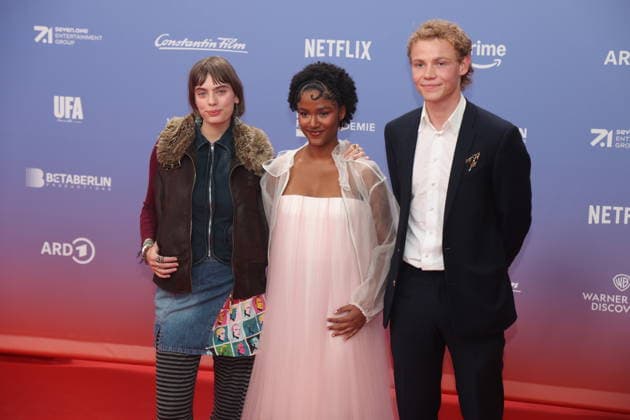 Greta Krämer, Mariama Jobe, and Jona Levin Nicolai at the 27th First Steps Awards ceremony in 2026 at the Theater des Westens in Berlin, October 5, 2026 Copyright: xAgenturxMatthiasxWehnertx xM.xGränzdörferx