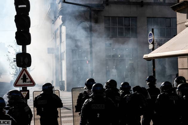Protest against eduction conditions in France NANCY, FRANCE - OCTOBER 6: Students gather to stage a demonstration against police repression in Nancy, France on October 6, 2026. Demonstration is organized by student movement organizations, along with left-wing and far-left political groups, calling for a second round of mobilization. Student protests continued across France on Monday, with classes fully or partially suspended at between 400 and 500 high schools amid demonstrations over education conditions and a rise in related incidents, according to broadcaster BFMTV. Muhammed Said Tako Anadolu Nancy France. Editorial use only. Please get in touch for any other usage. Copyright: x2026xAnadoluxMuhammedxSaidxTakox