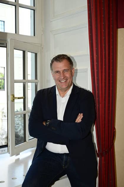 Rene Kindermann at the press conference for the 2027 Semper Opera Ball, themed Vivi il momento: A Night in Elbflorenz, at the Hotel Taschenbergpalais Kempinski Dresden, Dresden, October 5, 2026 Copyright: xMatthiasxWehnertx