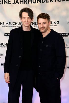 Sabin Tambrea and Friedrich Mücke at the premiere of the film *Heimsuchung* at Kino International in Berlin, October 6, 2026 Foto:xN.xKubelkax xFuturexImagex heimsuchung_6022