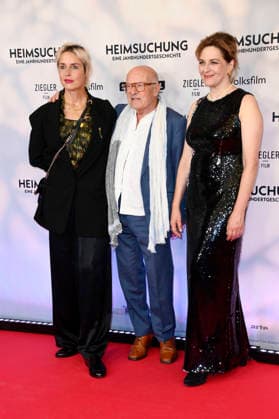 Susanne Wolff, Volker Schlöndorff, and Martina Gedeck at the premiere of the film *Heimsuchung* at the Kino International in Berlin, October 6, 2026 Foto:xN.xKubelkax xFuturexImagex heimsuchung_6048
