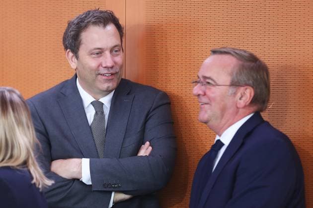 Berlin, Germany, October 7, 2026 Federal Chancellery 61 Cabinet Meeting Federal Minister of Finance Lars Klingbeil (SPD) and Federal Minister of Defense Boris Pistorius (SPD) Copyright: xdtsxNachrichtenagenturx dts_137479