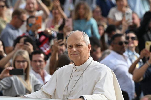 RECORD DATE NOT STATED Italy, Rome,Vatican 2026-10-07 : Pope Leo XIV during his weekly general audience in St Peter s Square Italy, Rome,Vatican 2026-10-07 : Pope Leo XIV during his weekly general audience in St Peter s Square Copyright alessia.giuliani CPP EDITORIAL USE ONLY - NO BOOKS Copyright: xAlessiaxGiuliani Catholicpressphotox