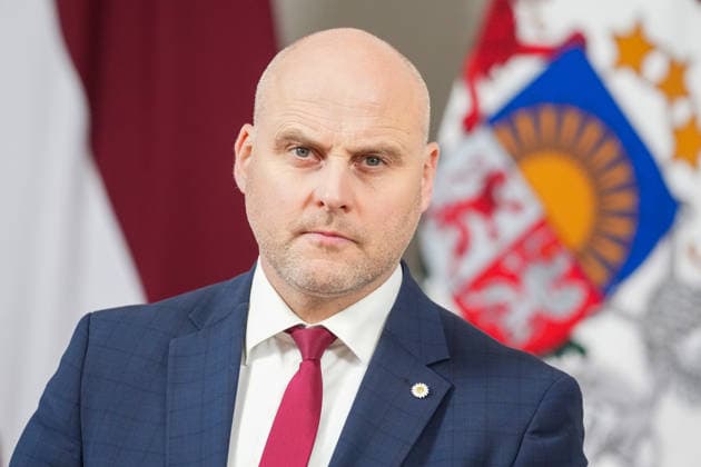 October 7, 2026, Riga, LATVIA: Current Latvian Prime Minister and candidate for prime minister of the new government ANDRIS KULBERGS attends the delivery of a statement by Latvian President in Riga, Latvia, 07 October 2026. Riga LATVIA  - ZUMAp305 20261007_zip_p305_007 Copyright: xEdijsxPalensx