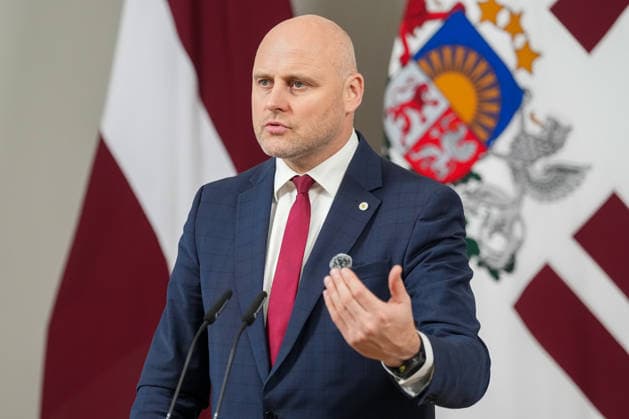 October 7, 2026, Riga, LATVIA: Current Latvian Prime Minister and candidate for prime minister of the new government ANDRIS KULBERGS attends the delivery of a statement by Latvian President in Riga, Latvia, 07 October 2026. Riga LATVIA  - ZUMAp305 20261007_zip_p305_009 Copyright: xEdijsxPalensx
