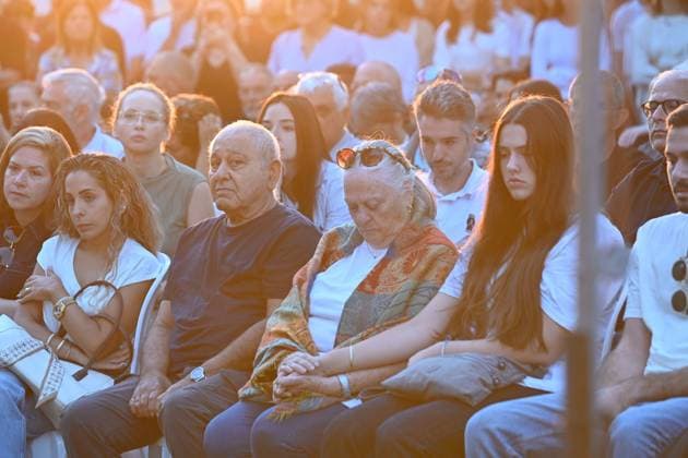 October 7, 2026, Kfar Aza, Israel: KFAR AZA, ISRAEL, OCTOBER 7, 2026: Residents and families gather for a memorial ceremony at Kibbutz Kfar Aza at 6:29 a.m., marking three years since the Hamas-led attack on southern Israel on October 7, 2023. Kfar Aza, a community near the Gaza border, was among the Israeli communities hardest hit during the assault. The ceremony began at the time the attack started three years earlier as communities across southern Israel held commemorations for the victims. Photo JNA Press. Kfar Aza Israel - ZUMAq101 20261007_zna_q101_032 Copyright: xPaulinaxPatimerx