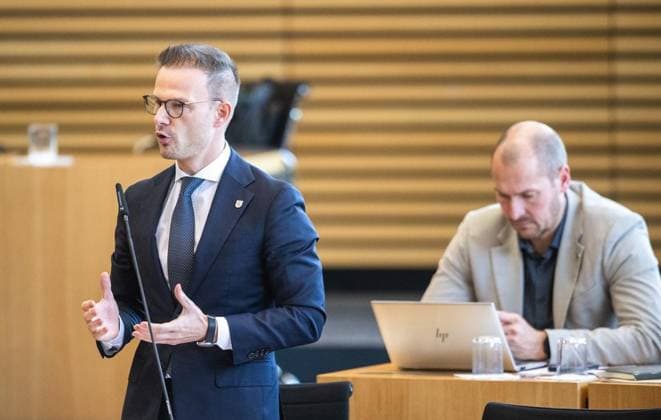 8 THURINGIAN STATE PARLIAMENT 56TH PLENARY SESSION ** FOR EDITORIAL USE ONLY ** EDITORIAL USE ONLY ** Oct. 7, 2026, Erfurt, Thuringian State Parliament, 8th Legislative Period, 56th Plenary Session. Photo by Stefan Gruhner (CDU), Head of the Thuringian State Chancellery and Minister for Federal and European Affairs, Sports, and Volunteer Work. Germany, Thuringia, Erfurt Copyright: SaschaxFromm doc87xeteklr801acoz6nd0 ,EDITORIAL USE ONLY Copyright: SaschaxFromm