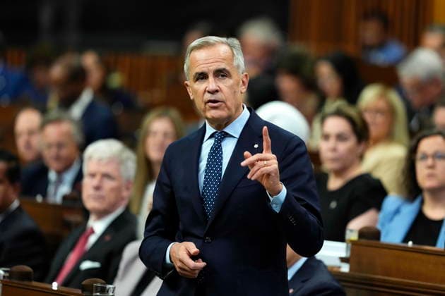 October 7, 2026, Ottawa, On, CAN: Prime Minister Mark Carney rises during Question Period in the House of Commons on Parliament Hill in Ottawa on Wednesday, Oct. 7, 2026. Ottawa CAN  - ZUMAc35_ 20261007_zaf_c35_042 Copyright: xJustinxTangx