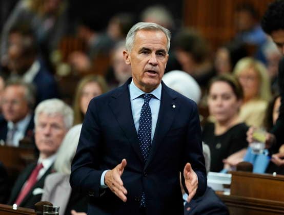October 7, 2026, Ottawa, On, CAN: Prime Minister Mark Carney rises during Question Period in the House of Commons on Parliament Hill in Ottawa on Wednesday, Oct. 7, 2026. Ottawa CAN  - ZUMAc35_ 20261007_zaf_c35_050 Copyright: xJustinxTangx