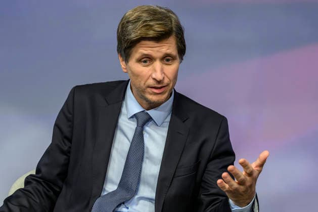Pictured from left: Moritz Schularick, economist, GER, Berlin, studio, guest on Maischberger, political talk show, TV, program, with host Sandra Maischberger, Das Erste, from Adlershof, Am Studio 20, October 7, 2026, Copyright: HMBxMedia UwexKoch