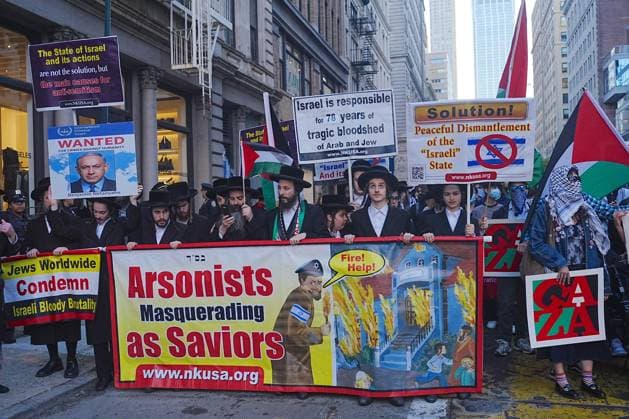 Pro-Palestinians rally outside City Hall NEW YORK, UNITED STATES - OCTOBER 07: Pro-Palestinian Americans rally outside City Hall and march to Union Square in New York, United States, on October 7, 2026, marking the anniversary of the October 7 attacks on Gaza. Selcuk Acar Anadolu New York United States. Editorial use only. Please get in touch for any other usage.  Copyright: x2026xAnadoluxSelcukxAcarx