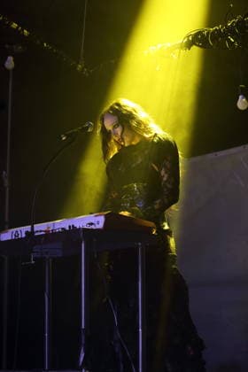 Alexandra Ashley Hughes, also known as Allie X, at a concert at the Metropol in Berlin, October 7, 2026 Allie X Concert Berlin