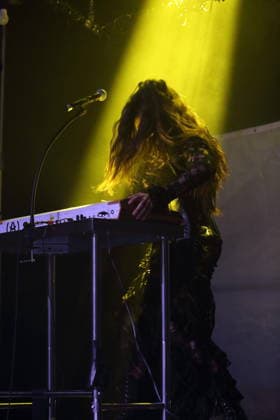 Alexandra Ashley Hughes, also known as Allie X, at a concert at the Metropol in Berlin, October 7, 2026 Allie X Concert Berlin