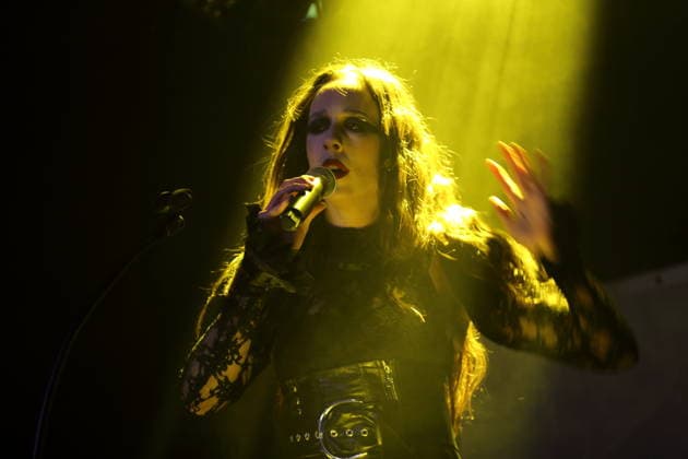 Alexandra Ashley Hughes, also known as Allie X, at a concert at the Metropol in Berlin, October 7, 2026 Allie X Concert Berlin