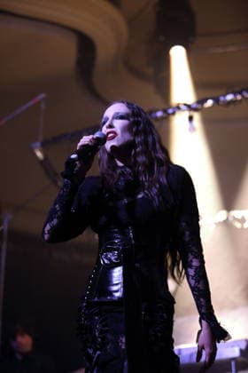 Alexandra Ashley Hughes, also known as Allie X, at a concert at the Metropol in Berlin, October 7, 2026 Allie X Concert Berlin