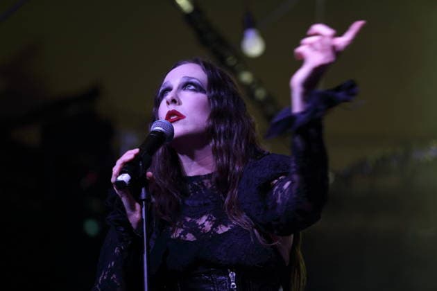 Alexandra Ashley Hughes, also known as Allie X, at a concert at the Metropol in Berlin, October 7, 2026 Allie X Concert Berlin