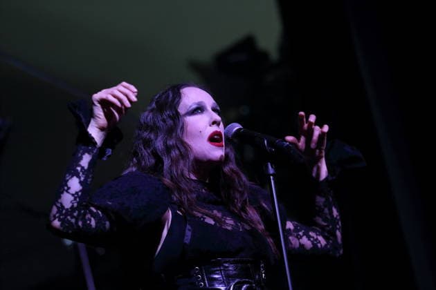 Alexandra Ashley Hughes, also known as Allie X, at a concert at the Metropol in Berlin, October 7, 2026 Allie X Concert Berlin