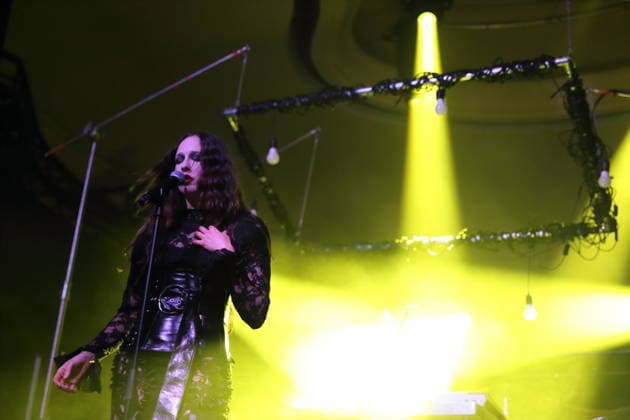 Alexandra Ashley Hughes, also known as Allie X, at a concert at the Metropol in Berlin, October 7, 2026 Allie X Concert Berlin
