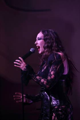Alexandra Ashley Hughes, also known as Allie X, at a concert at the Metropol in Berlin, October 7, 2026 Allie X Concert Berlin