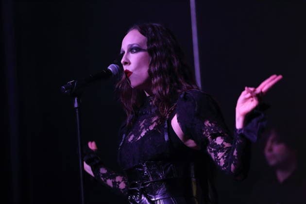 Alexandra Ashley Hughes, also known as Allie X, at a concert at the Metropol in Berlin, October 7, 2026 Allie X Concert Berlin
