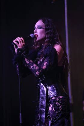 Alexandra Ashley Hughes, also known as Allie X, at a concert at the Metropol in Berlin, October 7, 2026 Allie X Concert Berlin