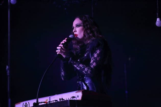 Alexandra Ashley Hughes, also known as Allie X, at a concert at the Metropol in Berlin, October 7, 2026 Allie X Concert Berlin