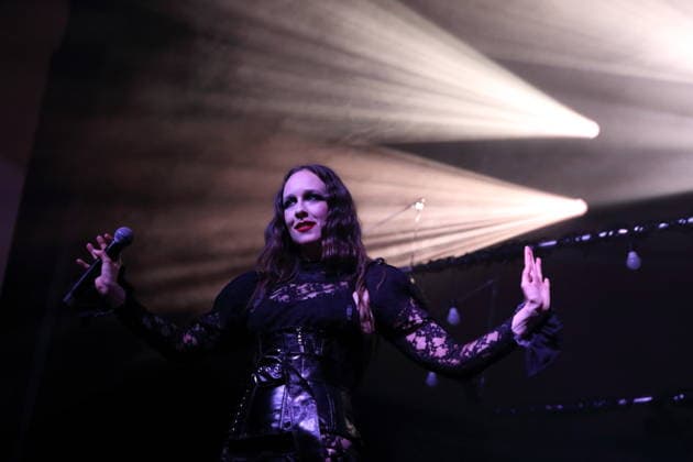 Alexandra Ashley Hughes, also known as Allie X, at a concert at the Metropol in Berlin, October 7, 2026 Allie X Concert Berlin