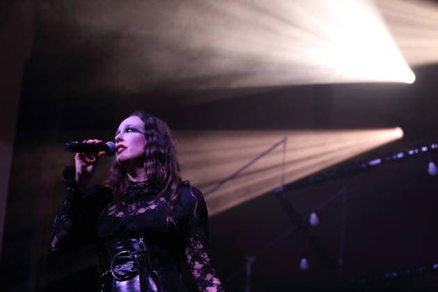 Alexandra Ashley Hughes, also known as Allie X, at a concert at the Metropol in Berlin, October 7, 2026 Allie X Concert Berlin