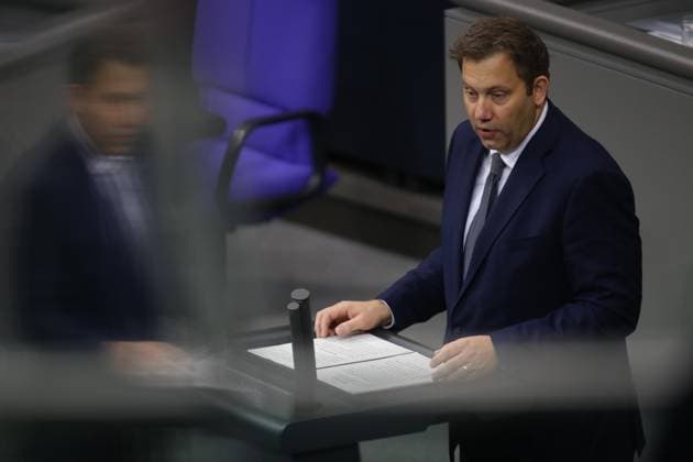 Berlin, Germany, October 8, 2026 German Bundestag 99th Session of the Bundestag Federal Minister of Finance Lars Klingbeil (SPD) speaks in the plenary session Copyright: xdtsxNachrichtenagenturx dts_137535