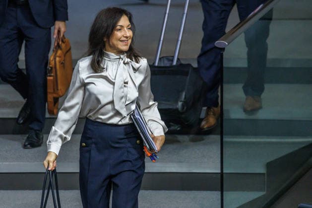 Bundestag: Katherina Reiche (CDU), Federal Minister for Economic Affairs and Energy, at the German Bundestag on October 8, 2026, in Berlin, Berlin, Berlin, Germany, Bundestag