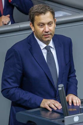 Lars Klingbeil (SPD), Federal Minister of Finance, in the German Bundestag on October 8, 2026, in Berlin, Berlin, Germany, Bundestag
