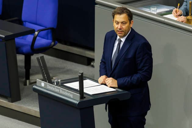 Lars Klingbeil, Federal Minister of Finance, speaks before the Bundestag on income tax reform. Berlin, October 8, 2026. Photographed on behalf of the Federal Ministry of Finance. Berlin, Germany Copyright: xThomasxImox