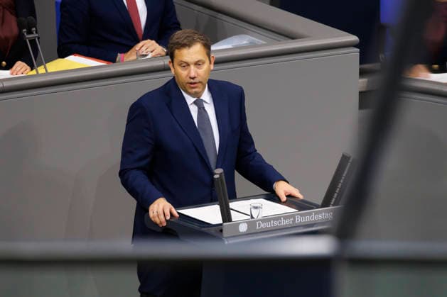 Lars Klingbeil, Federal Minister of Finance, speaks before the Bundestag on income tax reform. Berlin, October 8, 2026. Photographed on behalf of the Federal Ministry of Finance. Berlin, Germany Copyright: xThomasxImox